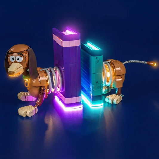 LED-Beleuchtungsset für LEGO® Disney Toy Story Slinky Dog Buchstützen – 43301 (Warmlicht-Version)