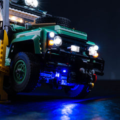 LED-Beleuchtungsset für LEGO® Icons Land Rover Classic Defender 90 10317 Fernbedienungs-Version