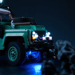 LED-Beleuchtungsset für LEGO® Icons Land Rover Classic Defender 90 10317 Fernbedienungs-Version