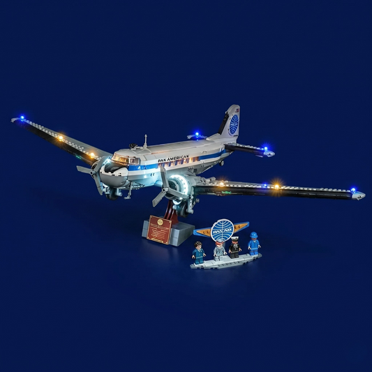 LED-Beleuchtungsset für die LEGO® Icons Douglas™ DC-3™ PAN AM® – 11378 Fernbedienungs-Version