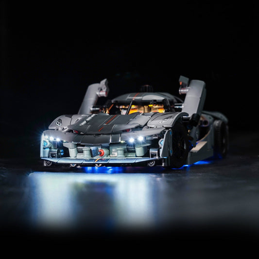 LED-beleuchtungsset für LEGO® Technic Koenigsegg Jesko Absolut Grey Hypercar 42173