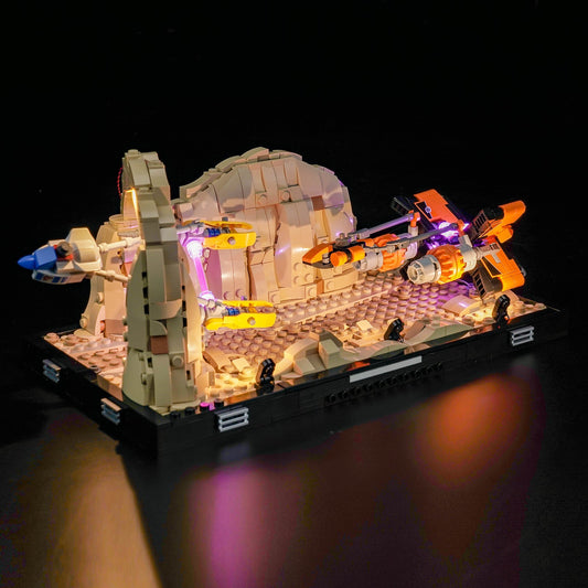 LED-beleuchtungsset für LEGO® Mos Espa Podrace Diorama 75380
