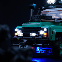 LED-Beleuchtungsset für LEGO® Icons Land Rover Classic Defender 90 10317 Fernbedienungs-Version