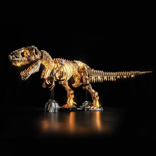 LED-Beleuchtungsset für LEGO® Jurassic World Dinosaurier-Fossilien: T-rex Kopf (76968)