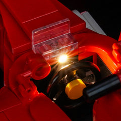 LED-belysningssæt til LEGO® Icons Ferrari F2004 & Michael Schumacher – 11375 fjernbetjeningsversion