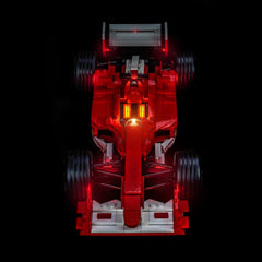 LED-belysningssæt til LEGO® Icons Ferrari F2004 & Michael Schumacher – 11375 fjernbetjeningsversion