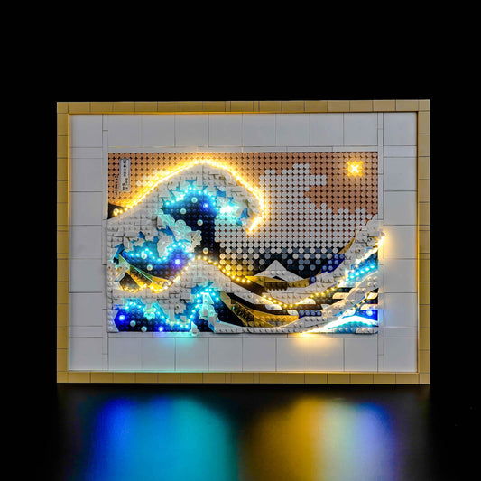 LED-beleuchtungsset für LEGO® Art Hokusai – The Great Wave 31208