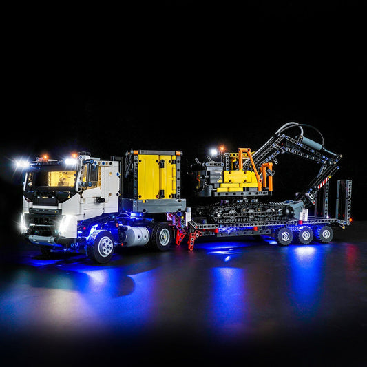 LED-Beleuchtungsset für LEGO® Technic Volvo FMX LKW & EC230 Elektro-Exaggerator 42175 Fernbedienungs-Version