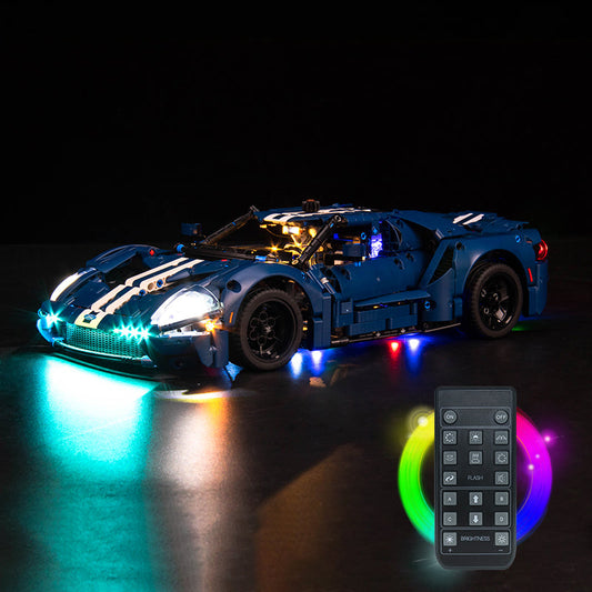 LED-beleuchtungsset für LEGO® Technic 2022 Ford GT 42154 Fernbedienungs-Version