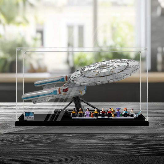 Staubdichte & UV-geschützte HD-Acryl-Vitrine für LEGO Star Trek 10356 U.S.S. Enterprise