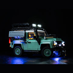 LED-Beleuchtungsset für LEGO® Icons Land Rover Classic Defender 90 10317 Fernbedienungs-Version
