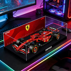 Premium Acryl-Vitrine für LEGO 42207 Ferrari SF-24 F1 – Staubdicht, UV-Schutz & Kristallklar