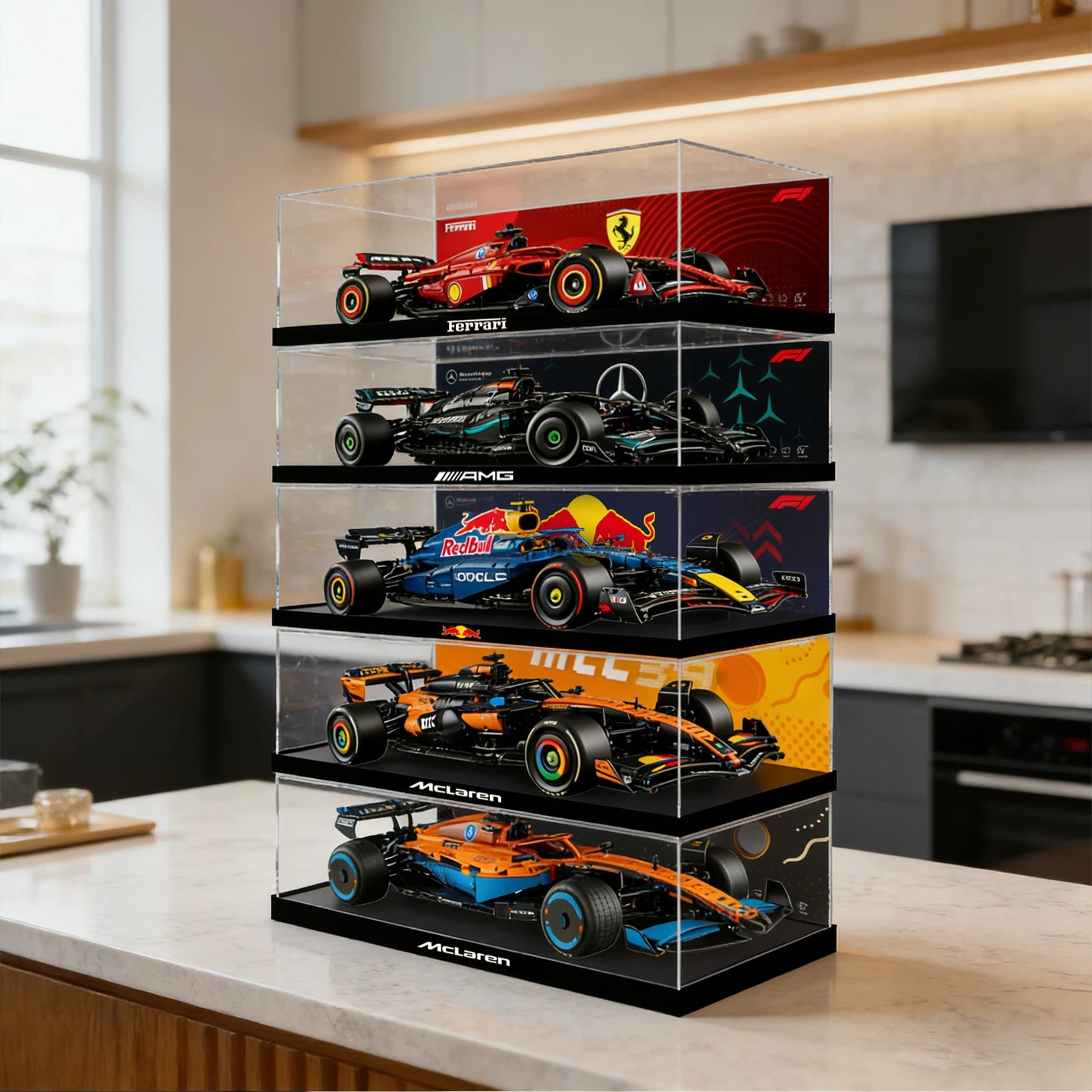 Staubdichte HD-Acryl-Vitrine mit UV-Schutz für LEGO Technic 42228 McLaren Formula 1 Race Car MCL39