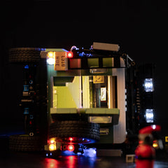 LED-Beleuchtungsset für LEGO® Icons Land Rover Classic Defender 90 10317 Fernbedienungs-Version
