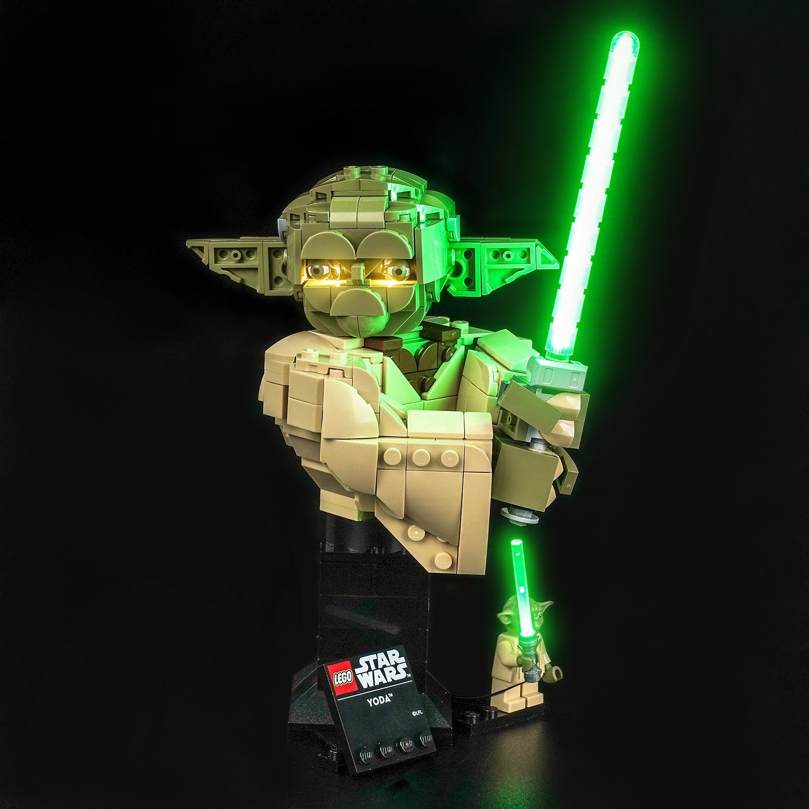 LED-belysningssæt til LEGO® Star Wars™ Yoda™ – 75438 (varmlys-version)