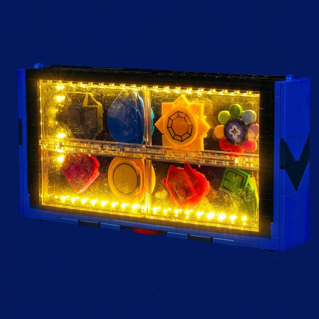 Set de Iluminación LED para LEGO® Pokémon Colección de Medallas de la Región de Kanto – 40892 Versión con Control Remoto