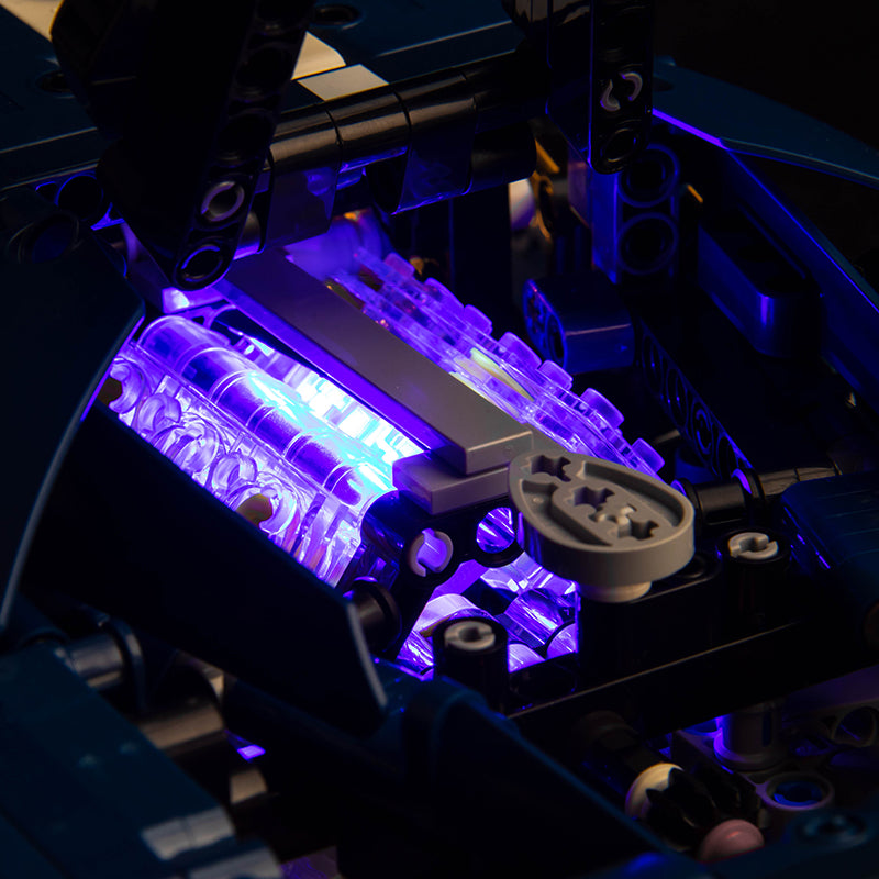LED-beleuchtungsset für LEGO® Technic 2022 Ford GT 42154 Fernbedienungs-Version