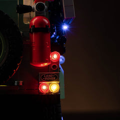 LED-Beleuchtungsset für LEGO® Icons Land Rover Classic Defender 90 10317 Fernbedienungs-Version