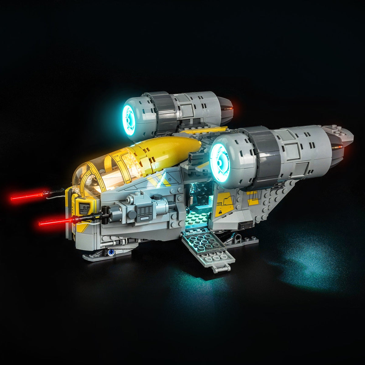 LED-belysningssæt til LEGO® Star Wars™ The Razor Crest™ – 75447 (varmlys-version)
