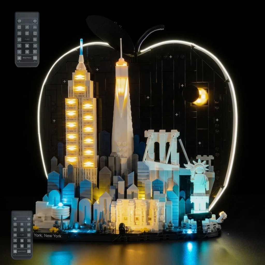 Kit de iluminación LED para LEGO® New York City – The Big Apple 21066