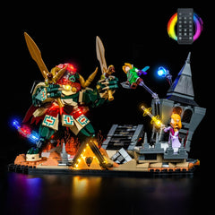 LED-belysningssæt til LEGO® The Legend of Zelda™ Ocarina of Time: Den endelige kamp – 77093 (varmlys-version)