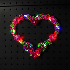 LED-Beleuchtungsset für LEGO® Herz-Ornament 40638 Fernbedienungs-Version