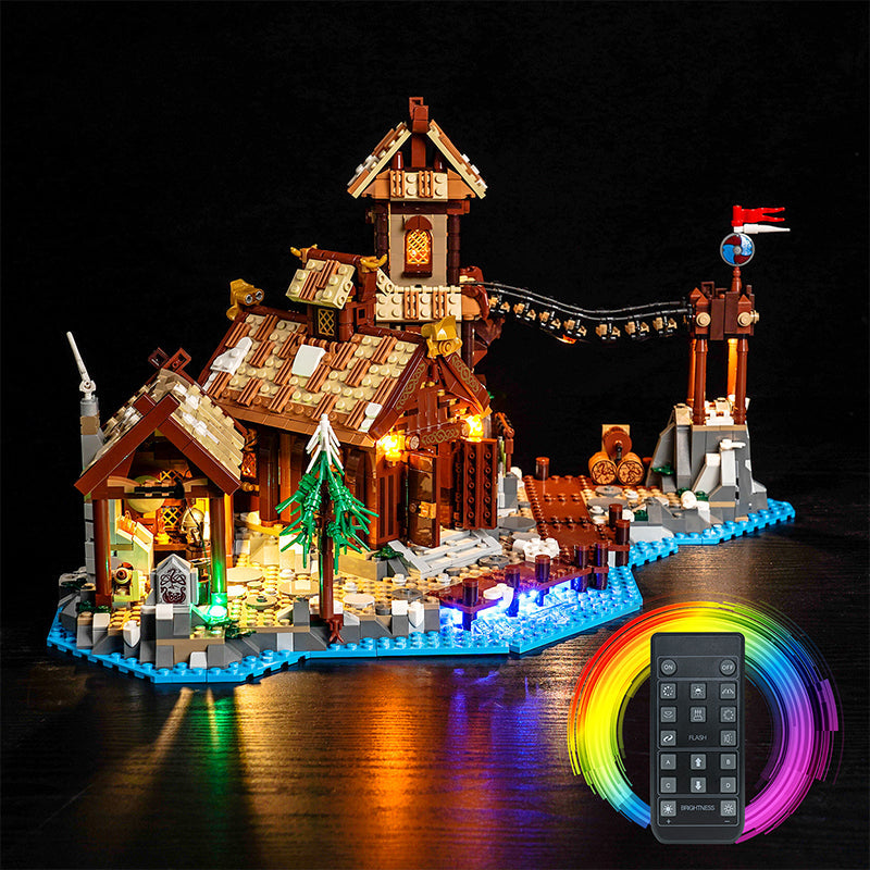 LED-beleuchtungsset für LEGO® Viking Village 21343