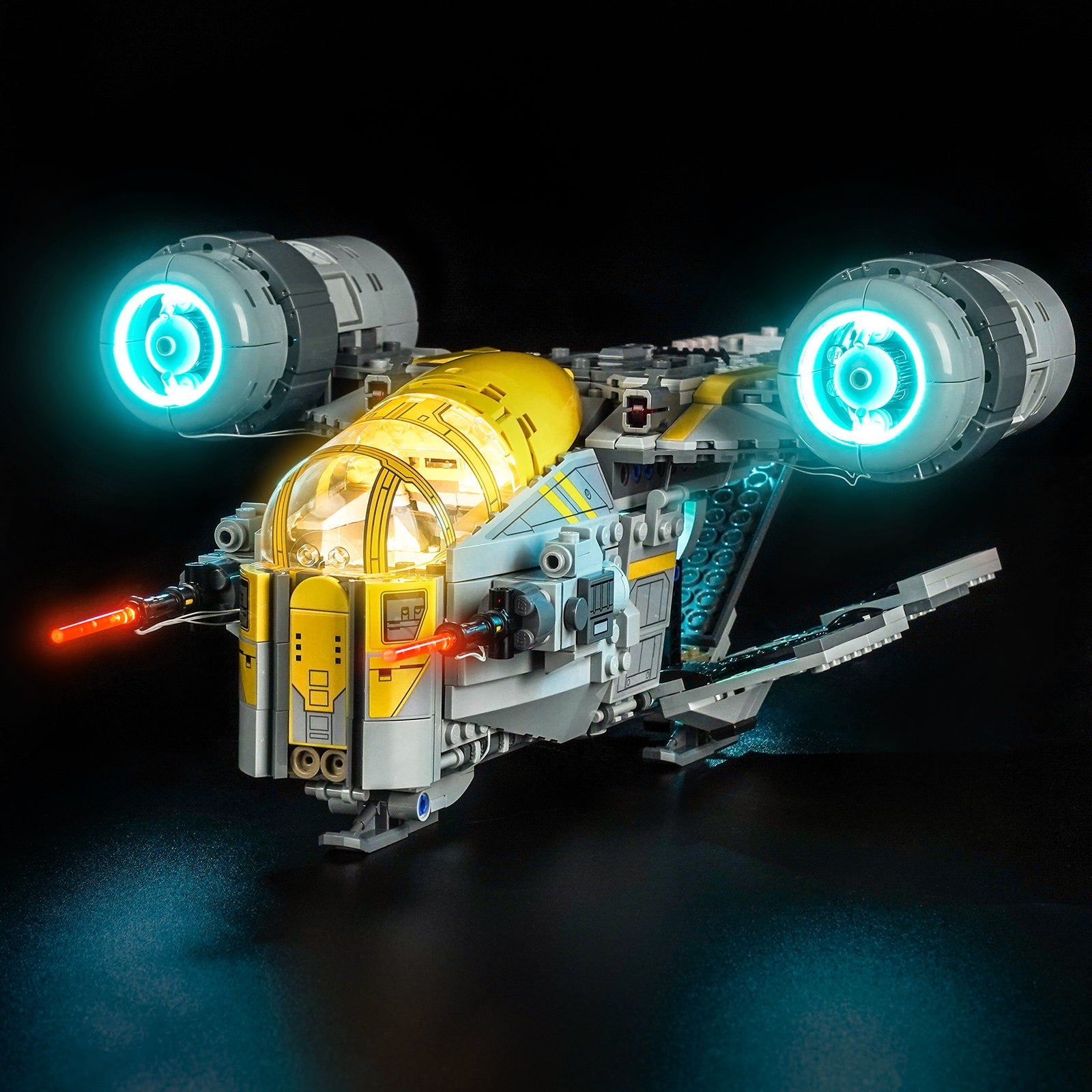 LED-belysningssæt til LEGO® Star Wars™ The Razor Crest™ – 75447 (varmlys-version)