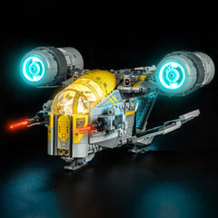 LED-belysningssæt til LEGO® Star Wars™ The Razor Crest™ – 75447 (varmlys-version)