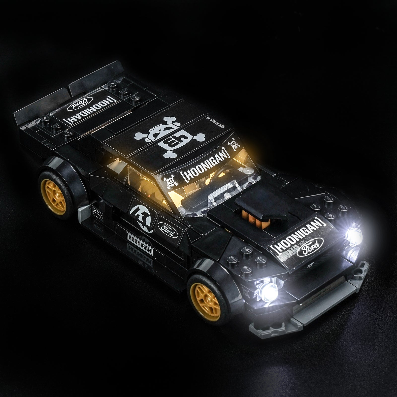 Bricklightlab LED-Beleuchtungsset für LEGO® Speed Champions Ken Block's '65 Ford Mustang Hoonicorn V1 (77262)