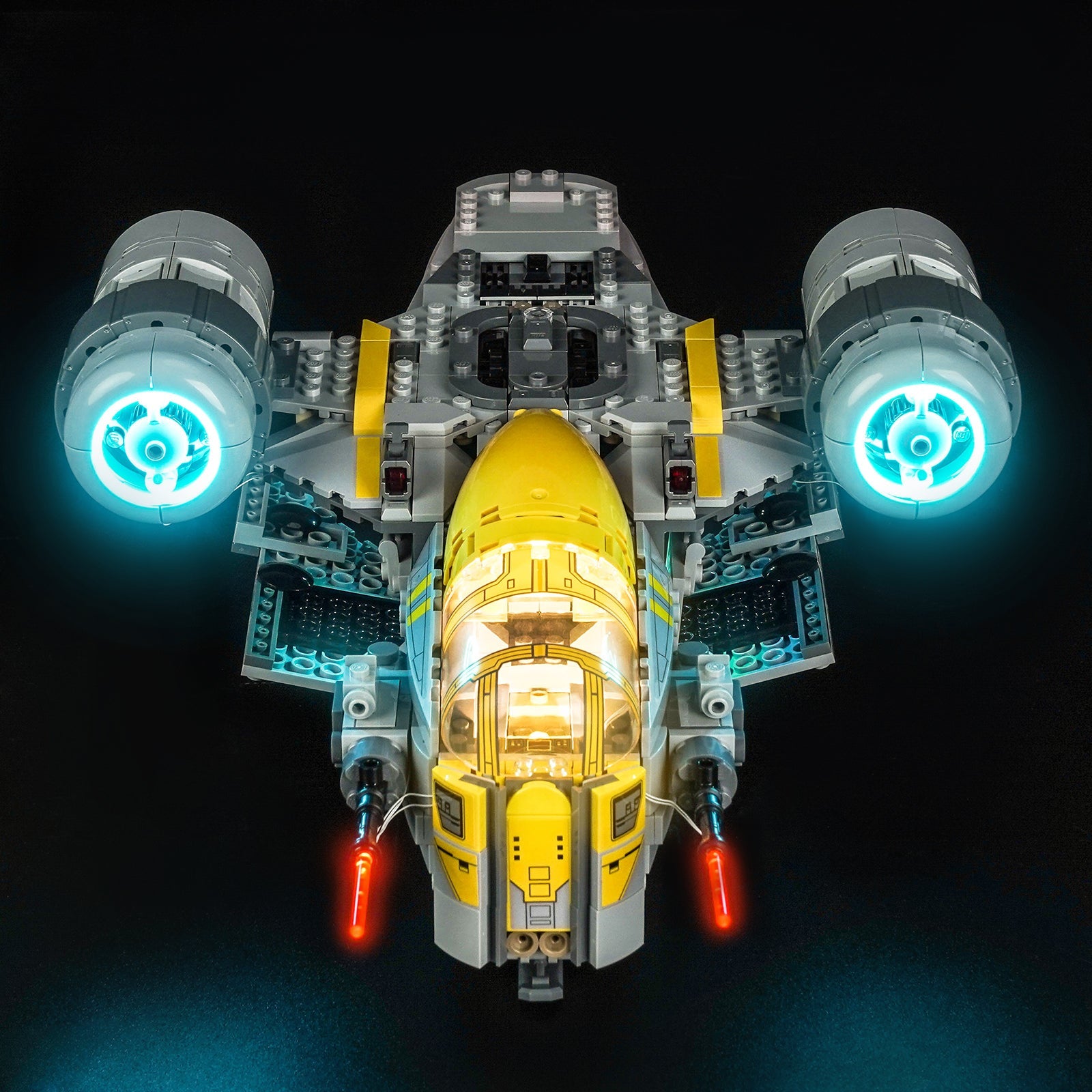 LED-belysningssæt til LEGO® Star Wars™ The Razor Crest™ – 75447 (varmlys-version)