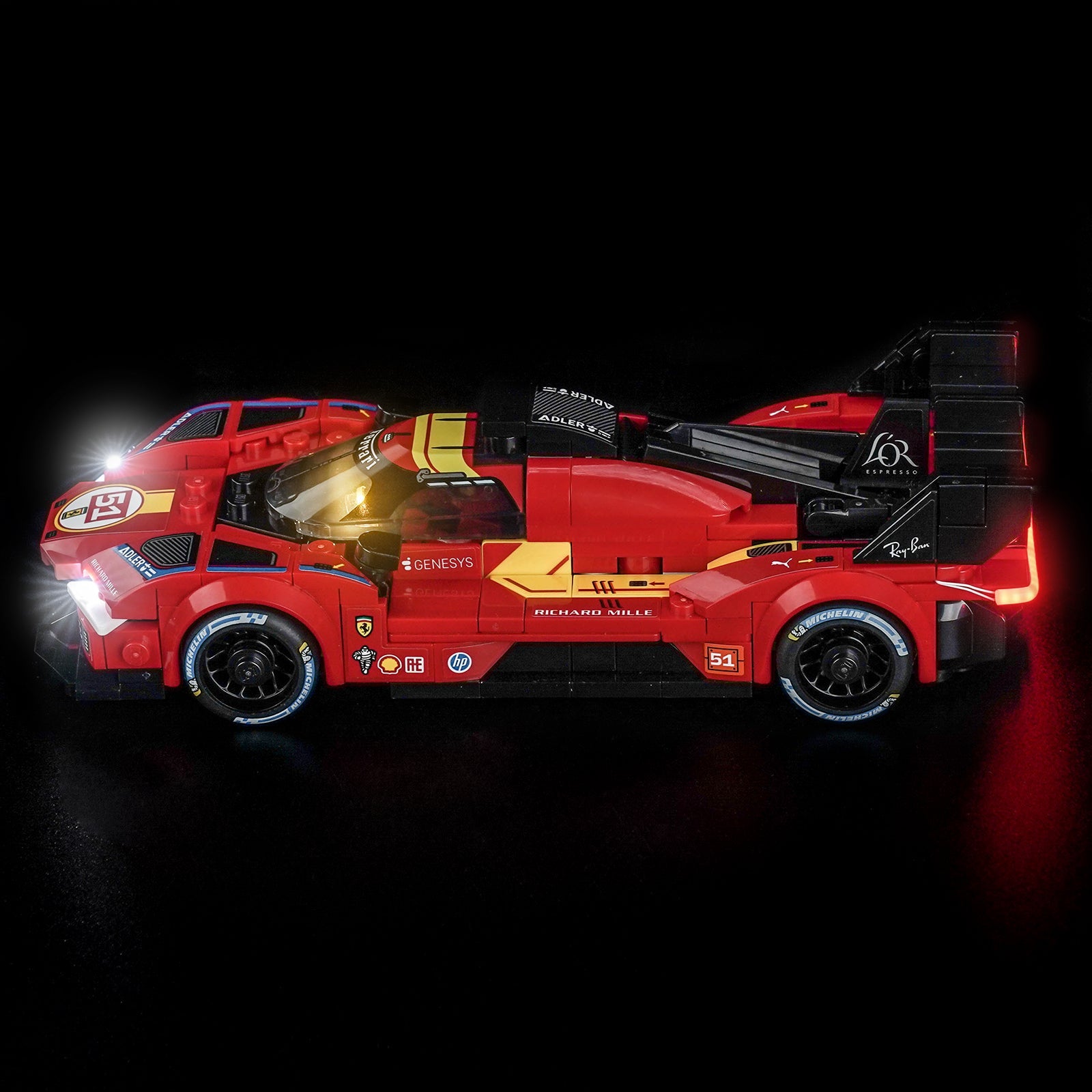 LED-Beleuchtungsset für LEGO® Speed Champions Ferrari 499P 77261 (Elite Edition)