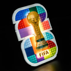 LED-belysningssæt til LEGO® Editions FIFA World Cup 2026™ Officielt Emblem – 43032 (Glans-Edition)