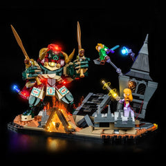 LED-belysningssæt til LEGO® The Legend of Zelda™ Ocarina of Time: Den endelige kamp – 77093 (varmlys-version)