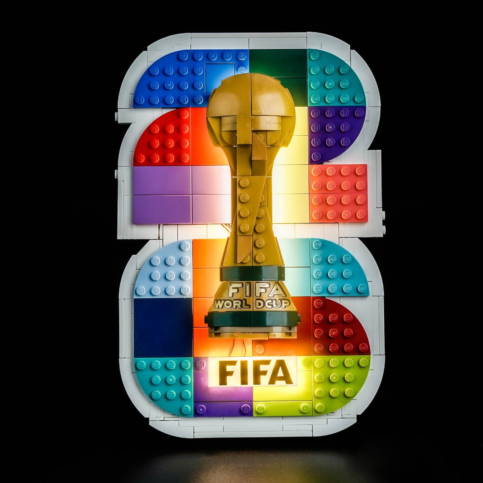 LED-belysningssæt til LEGO® Editions FIFA World Cup 2026™ Officielt Emblem – 43032 (Glans-Edition)