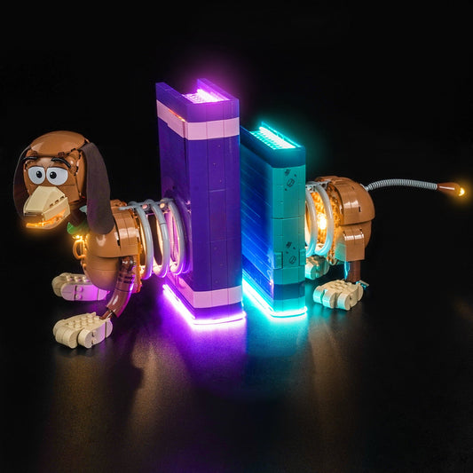 LED-Beleuchtungsset für LEGO® Disney Toy Story Slinky Dog Buchstützen – 43301 (Warmlicht-Version)