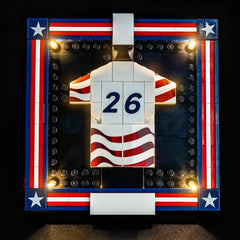 LED-belysningssæt til LEGO® Editions 2026 U.S. Soccer landsholdstrøje – 43033 (glans-udgave)