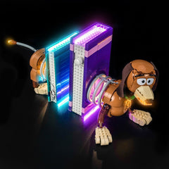 LED-belysningssæt til LEGO® Disney Toy Story Slinky Dog bogstøtter – 43301 (varmlys-version)