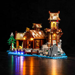 LED-beleuchtungsset für LEGO® Viking Village 21343