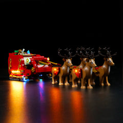 LED-beleuchtungsset für LEGO® Santa's Sleigh 40499