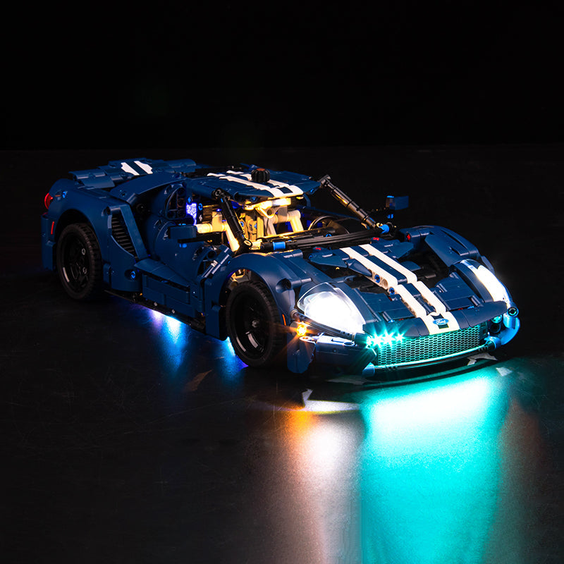 LED-beleuchtungsset für LEGO® Technic 2022 Ford GT 42154 Fernbedienungs-Version