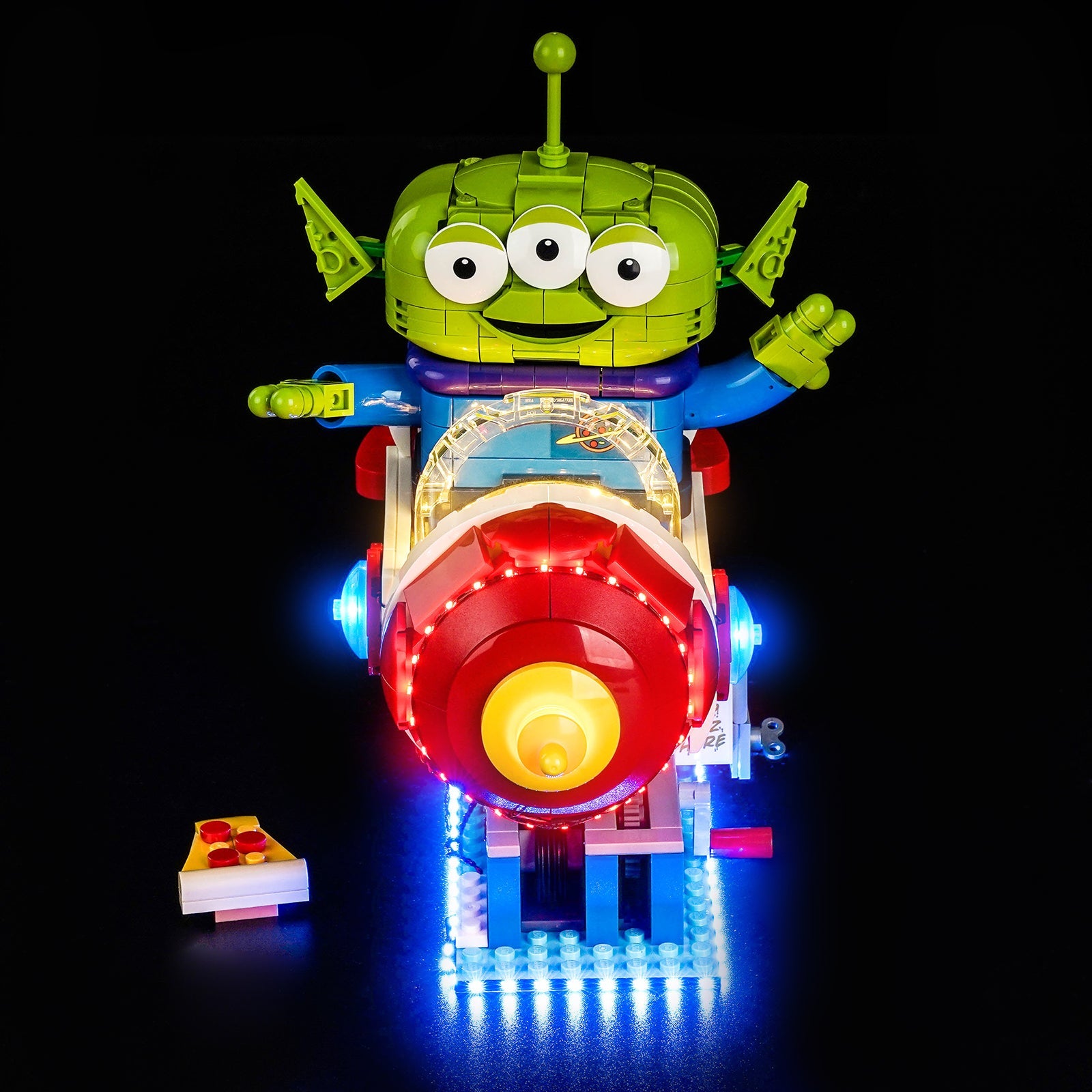 LED-belysningssæt til LEGO® Disney Alien med Pizza Planet Raketforlystelse – 43307 (Galaktisk Edition)