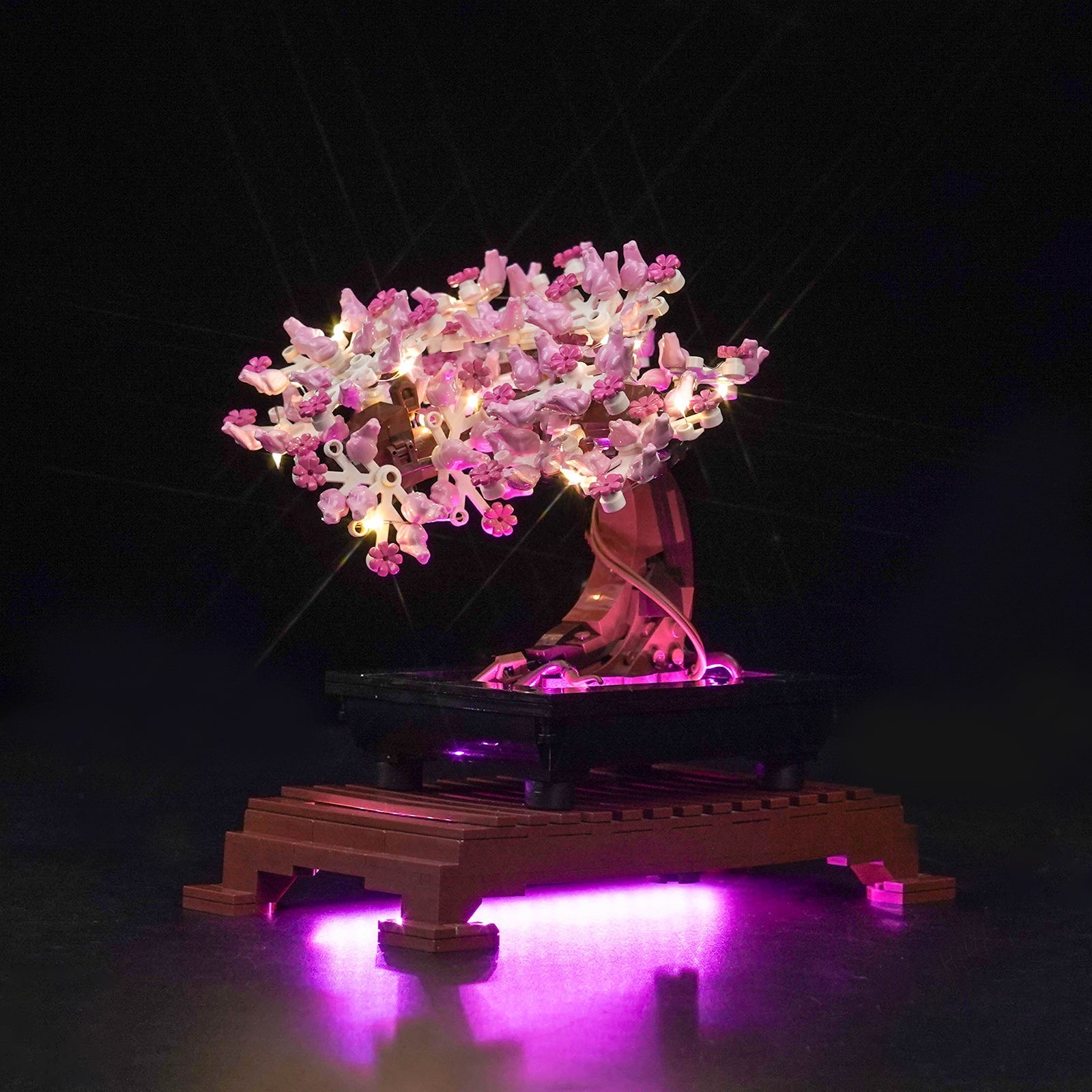 LED-beleuchtungsset für LEGO® Bonsai Tree 10281 Pinke Version