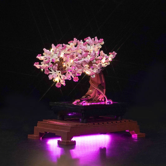 LED-beleuchtungsset für LEGO® Bonsai Tree 10281 Pinke Version