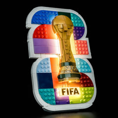 LED-belysningssæt til LEGO® Editions FIFA World Cup 2026™ Officielt Emblem – 43032 (Glans-Edition)
