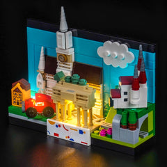 Set di Illuminazione LED per LEGO® Cartolina dalla Germania – 40954 Versione con Telecomando