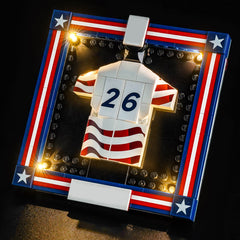 LED-belysningssæt til LEGO® Editions 2026 U.S. Soccer landsholdstrøje – 43033 (glans-udgave)