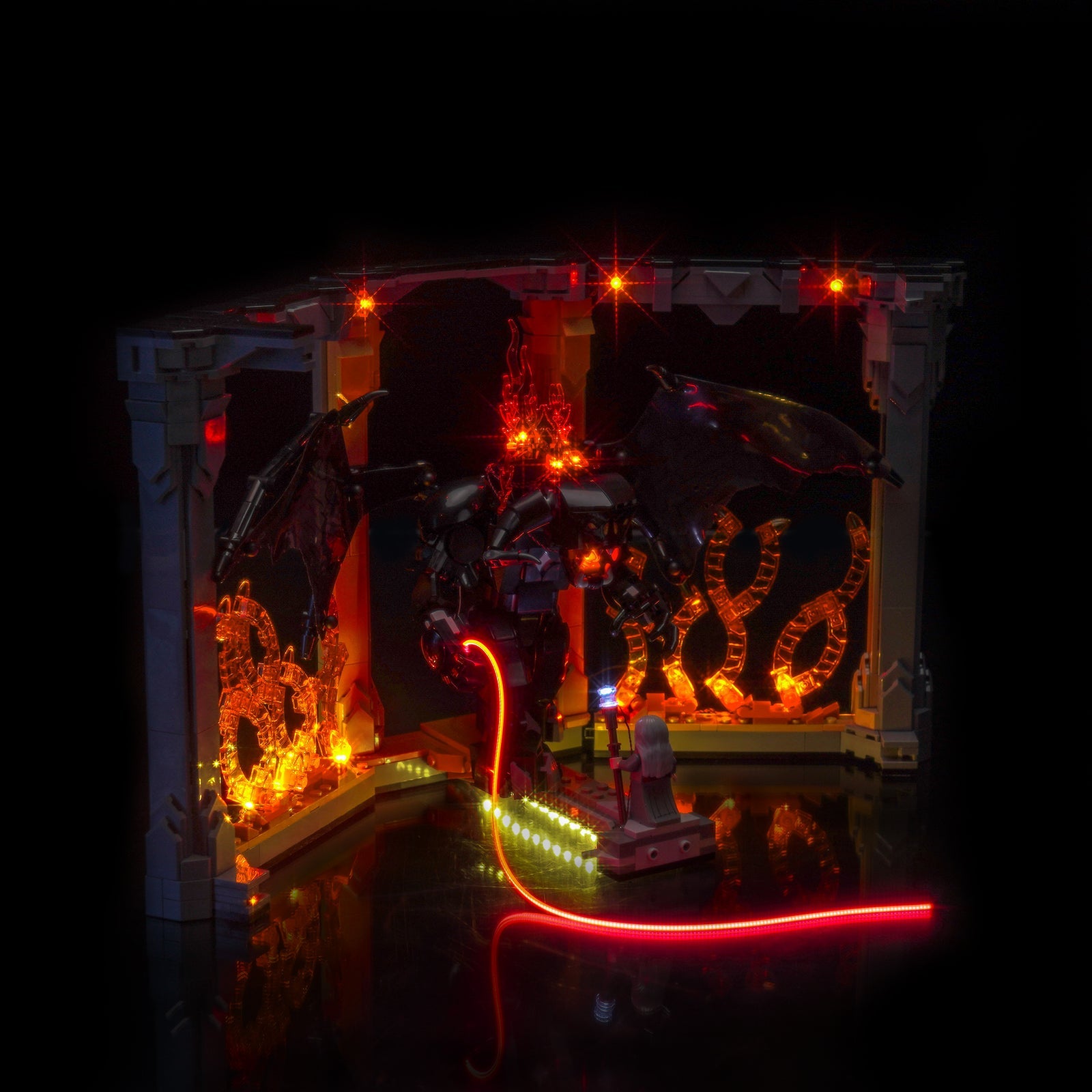 LED-beleuchtungsset für LEGO® The Lord of the Rings: Balrog™ Book Nook 10367 Version 2