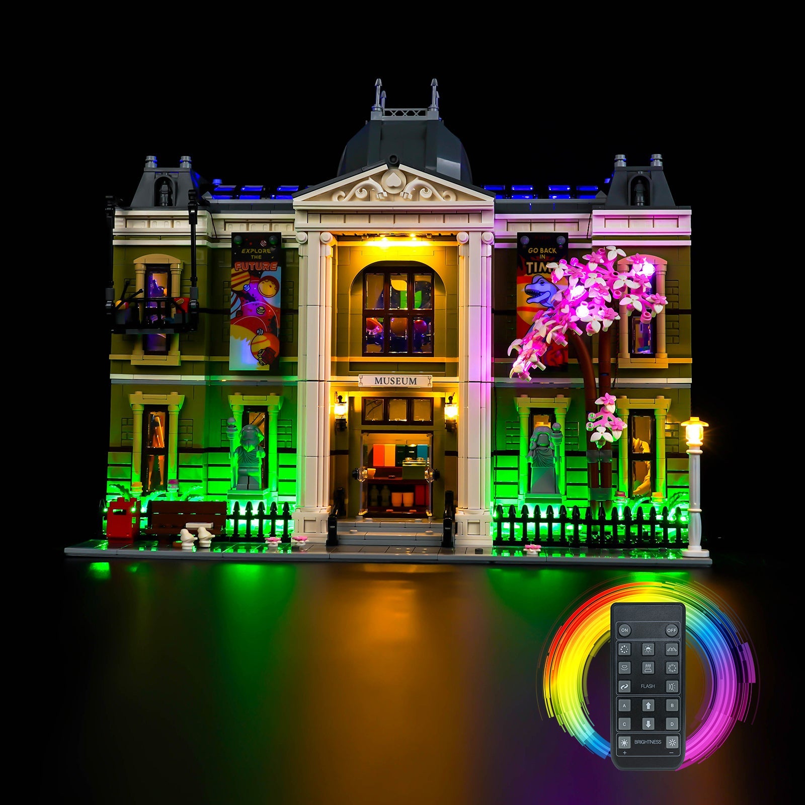 LED-Beleuchtungsset für LEGO® Icons Naturhistorisches Museum 10326 Fernbedienungs-Version