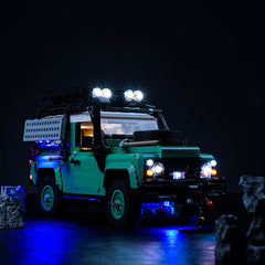 LED-Beleuchtungsset für LEGO® Icons Land Rover Classic Defender 90 10317 Fernbedienungs-Version